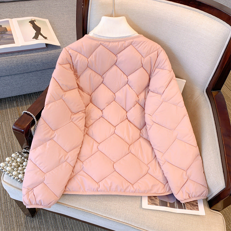Women's Diamond Quilted Down Jacket