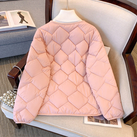 Women's Diamond Quilted Down Jacket