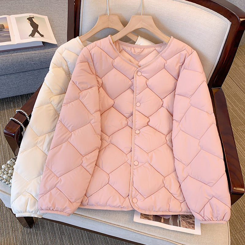 Women's Diamond Quilted Down Jacket