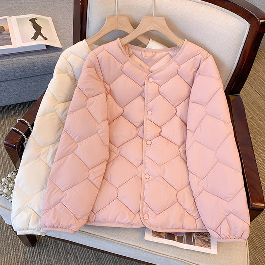 Women's Diamond Quilted Down Jacket