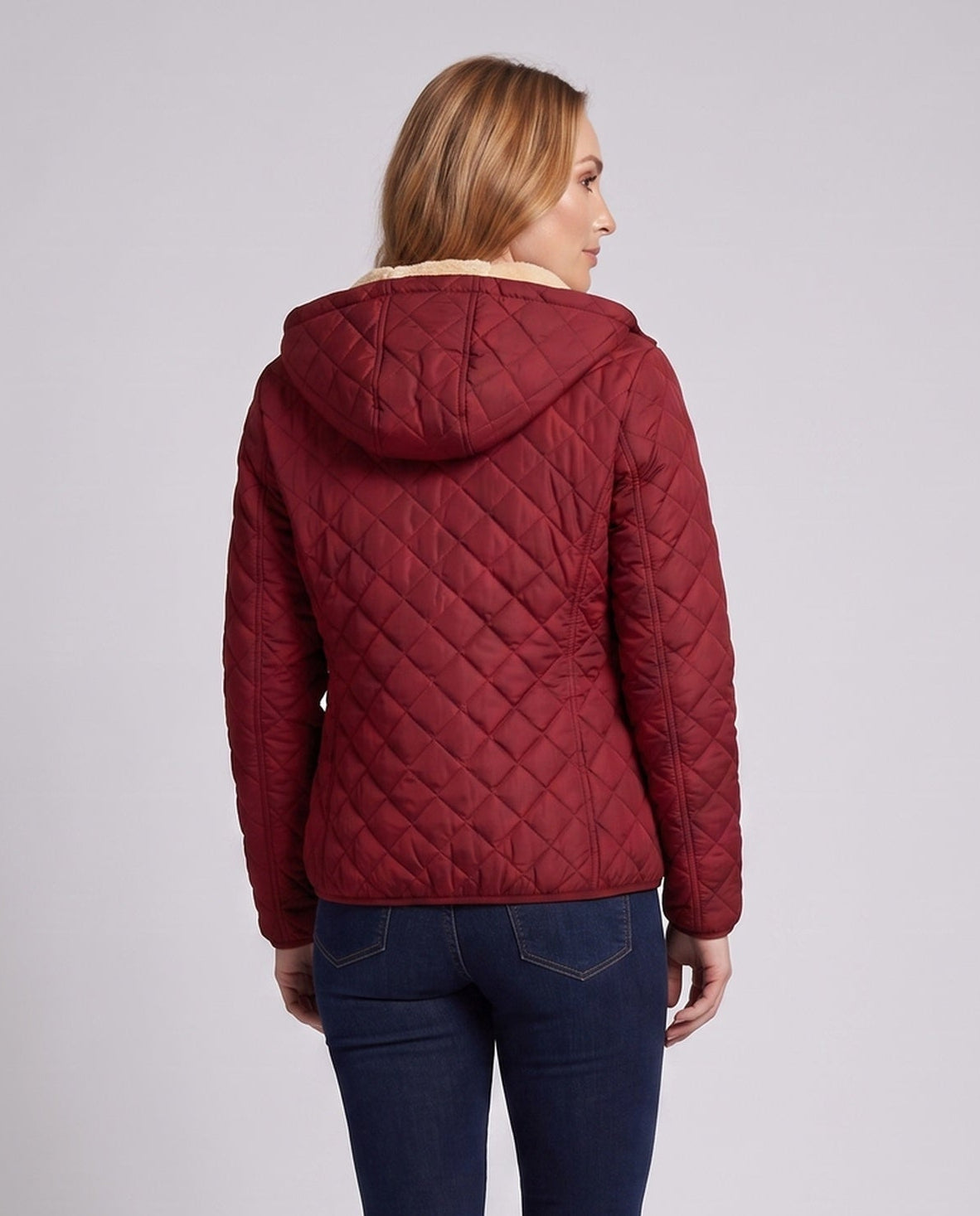 Women's Diamond Quilted Winter Jacket