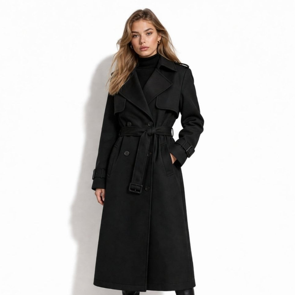 Women's Double Breasted Trench Coat