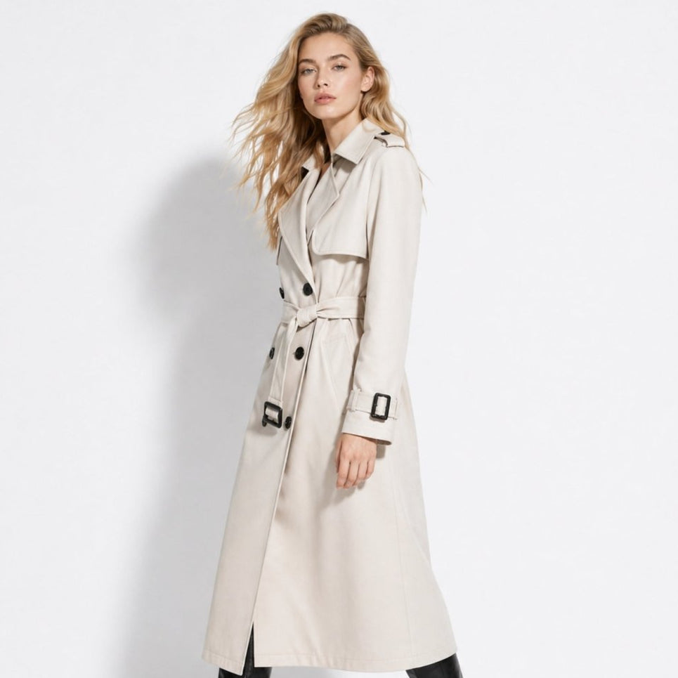 Women's Double Breasted Trench Coat