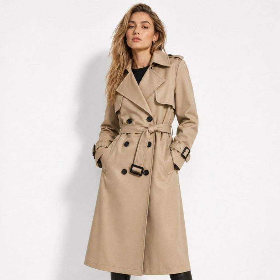 Women's Double Breasted Trench Coat