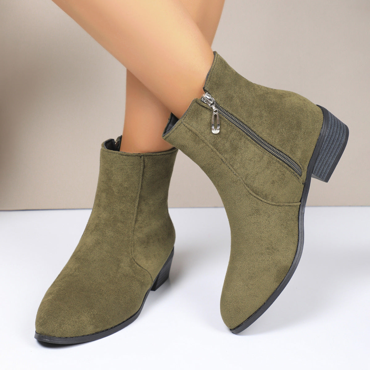 Women's Faux Suede Ankle Boots