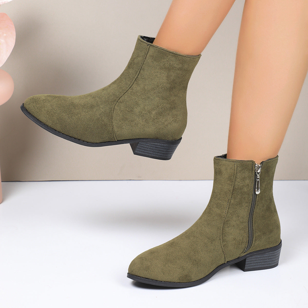 Women's Faux Suede Ankle Boots