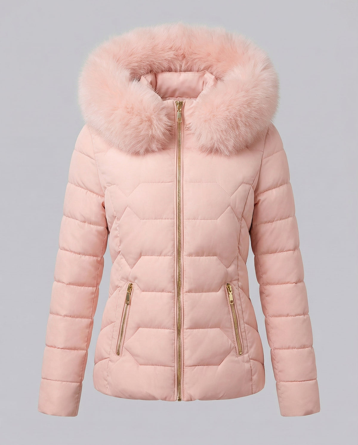 Women's Fitted Puffer Winter Jacket
