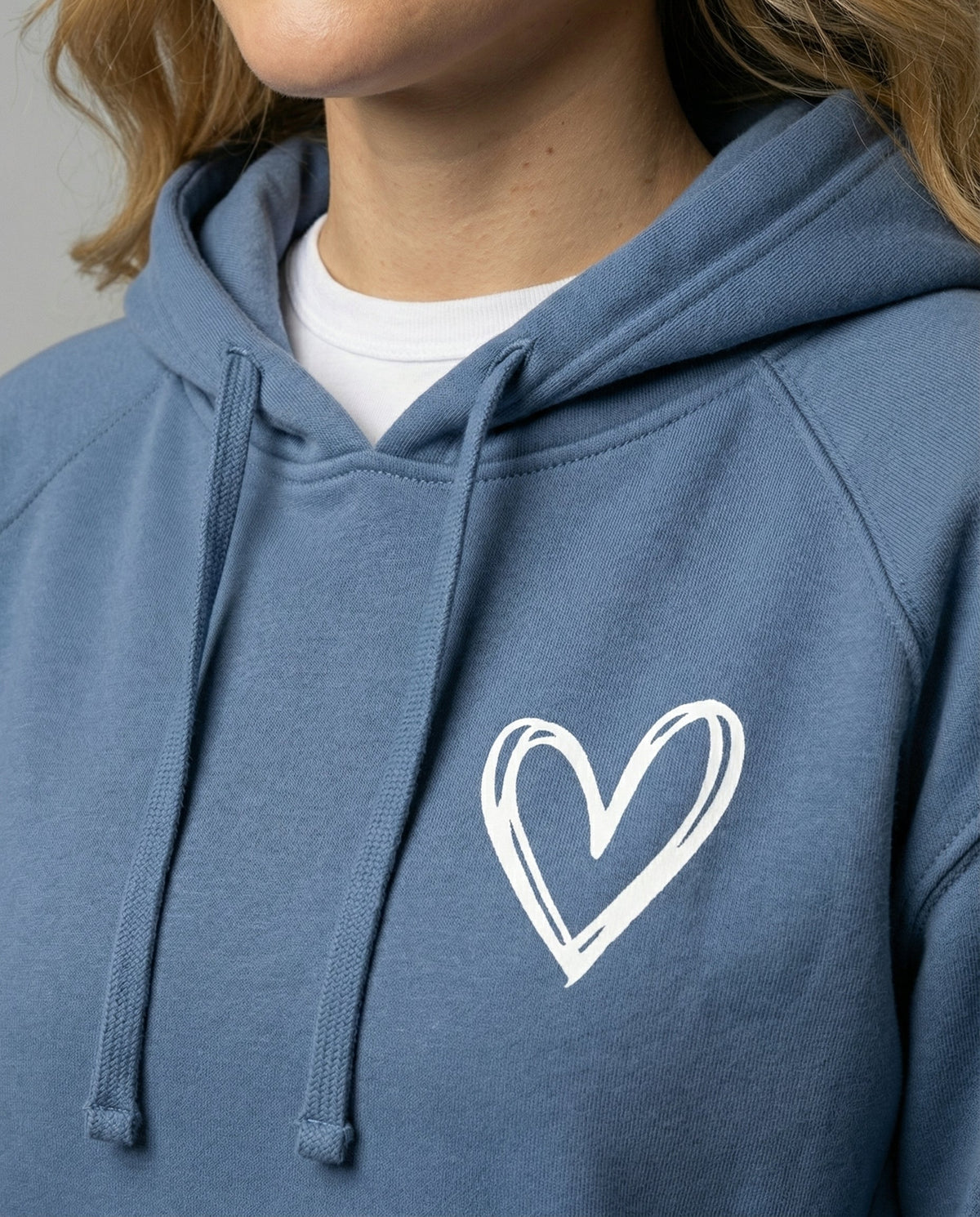 Women's Heart Print Hoodie