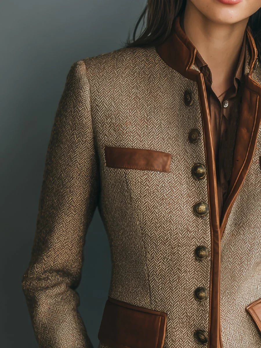 Women's Herringbone Tweed Jacket