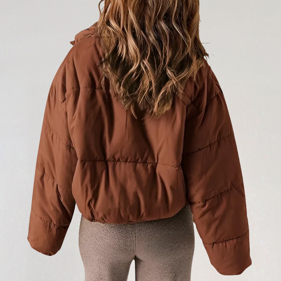 Women's High Collar Puffer Jacket