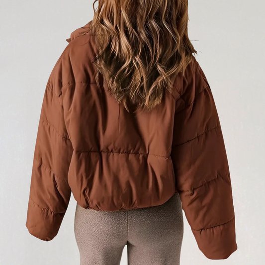 Women's High Collar Puffer Jacket