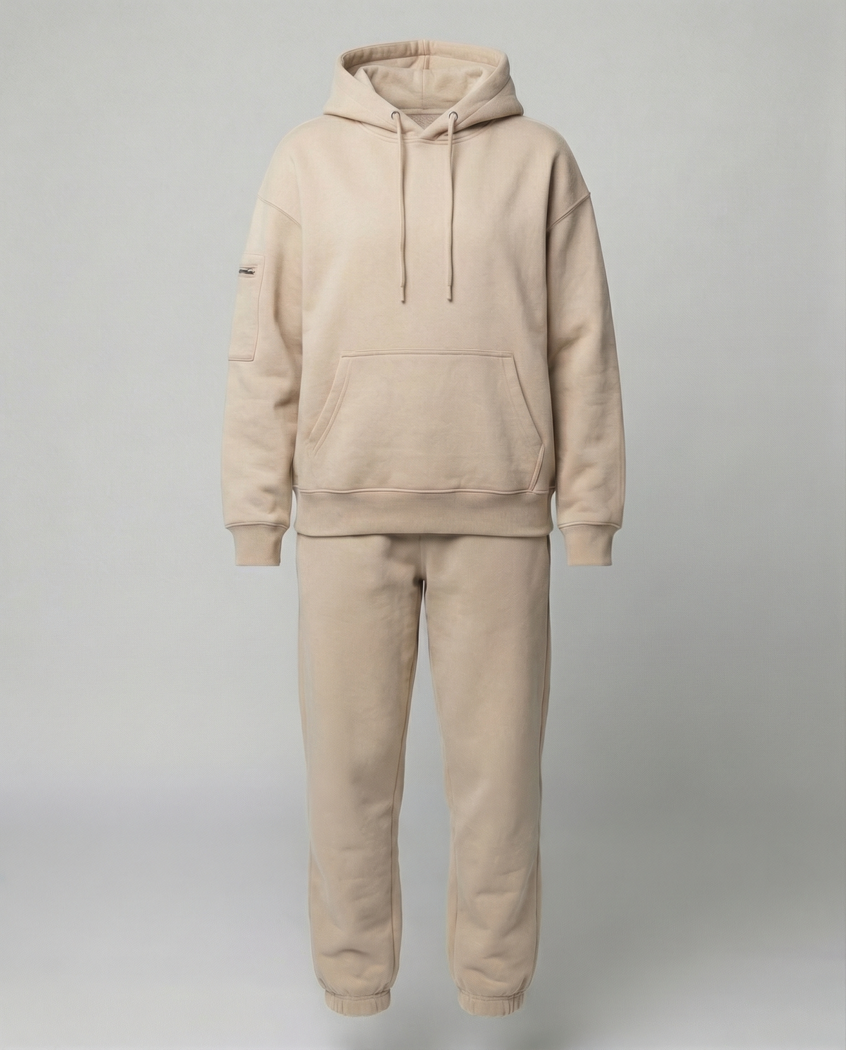 Women's Hoodie & Joggers Set in Beige