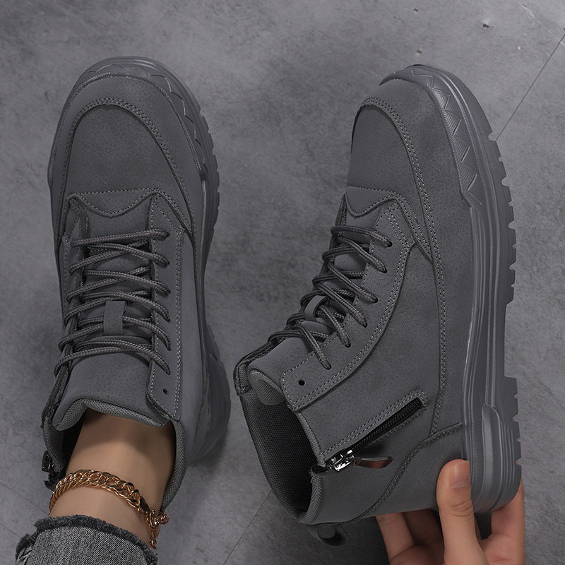 Women's Lace Up Lug Sole Ankle Boots