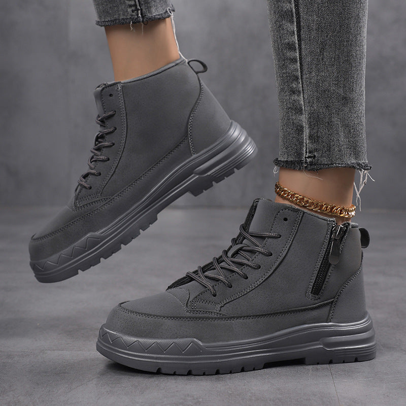 Women's Lace Up Lug Sole Ankle Boots