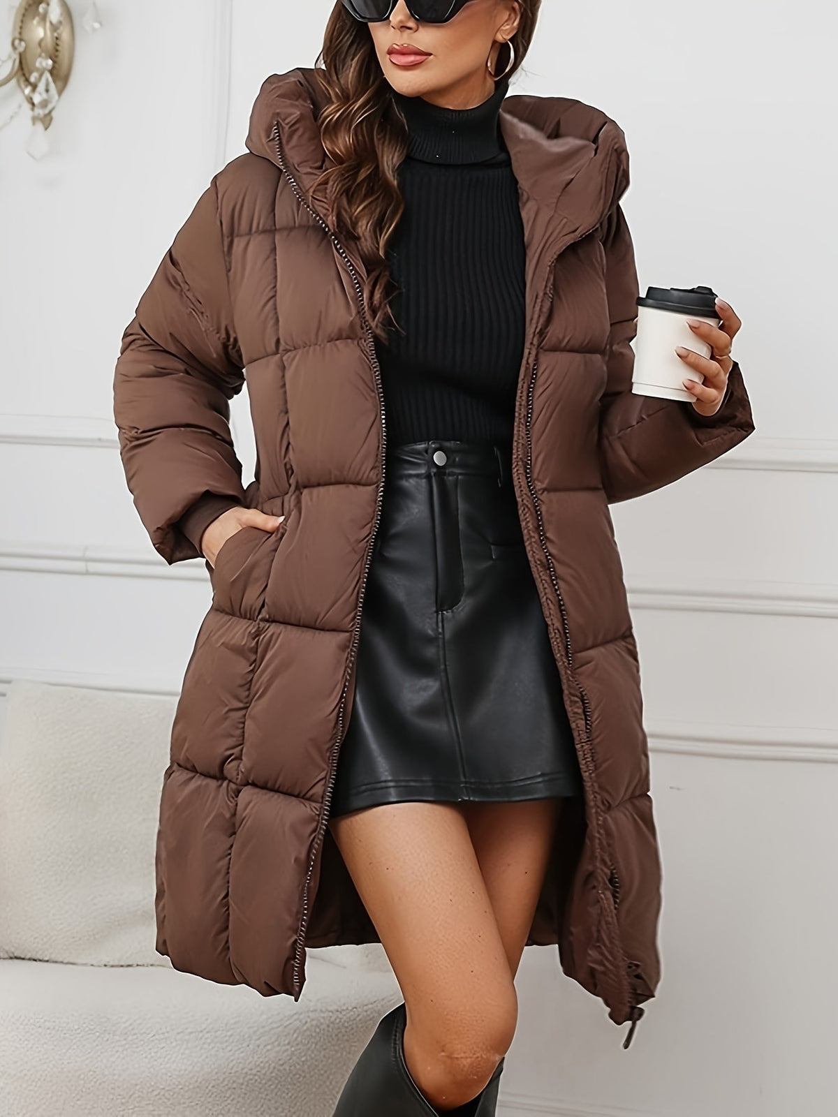 Women's Mid Length Puffer Jacket