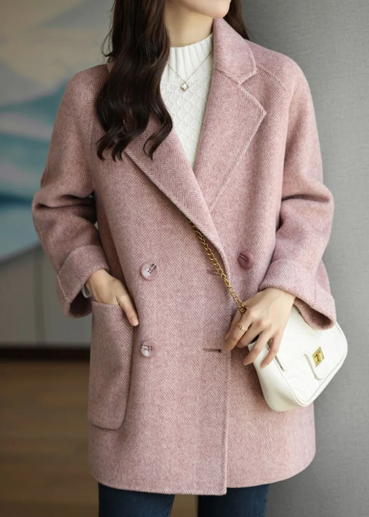Women's Oversized Trench Coat in Pink