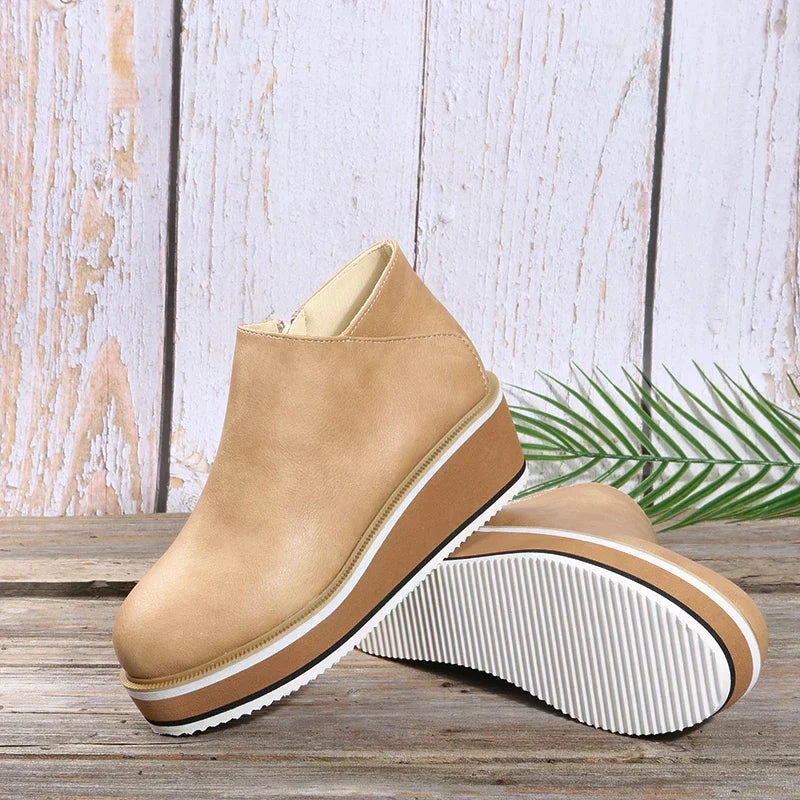 Women's Platform Wedge Ankle Boots