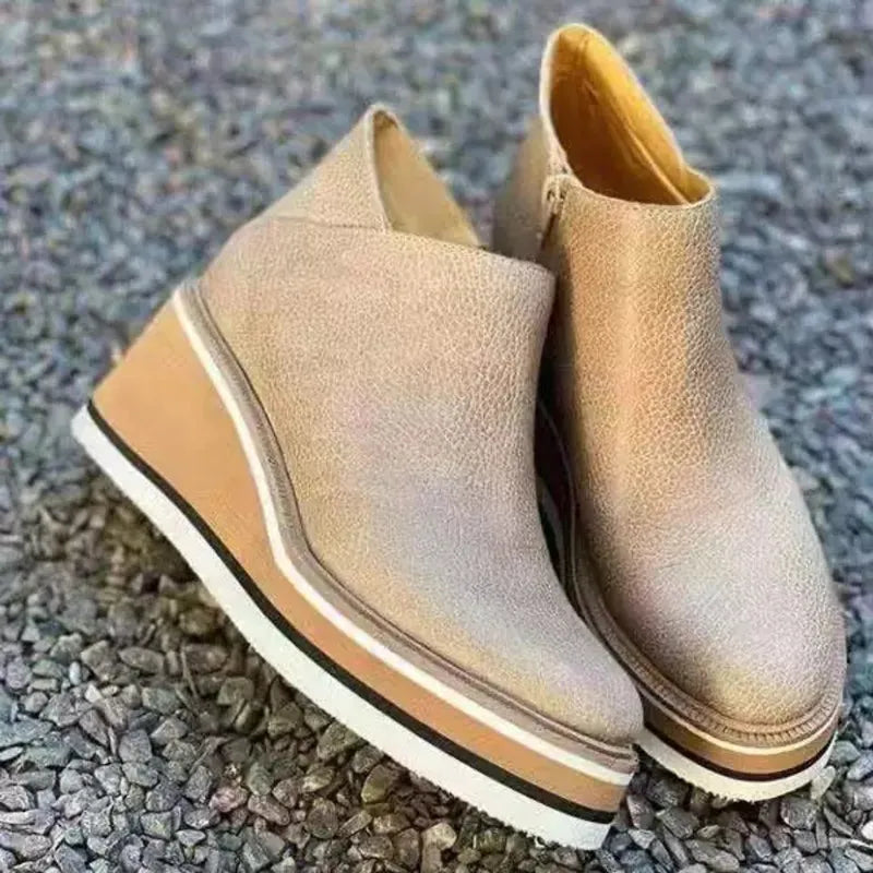 Women's Platform Wedge Ankle Boots