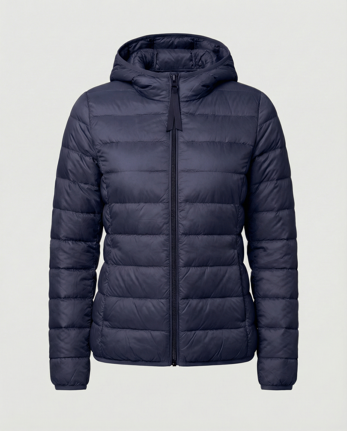 Women's Quilted Down Jacket in Navy