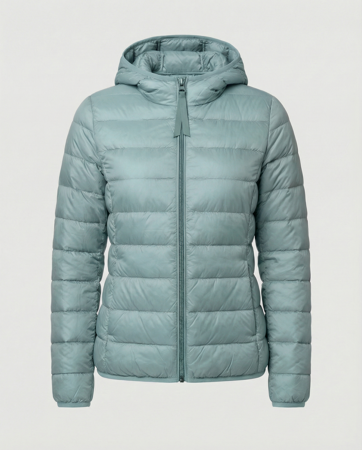 Women's Quilted Down Jacket in Sage Green