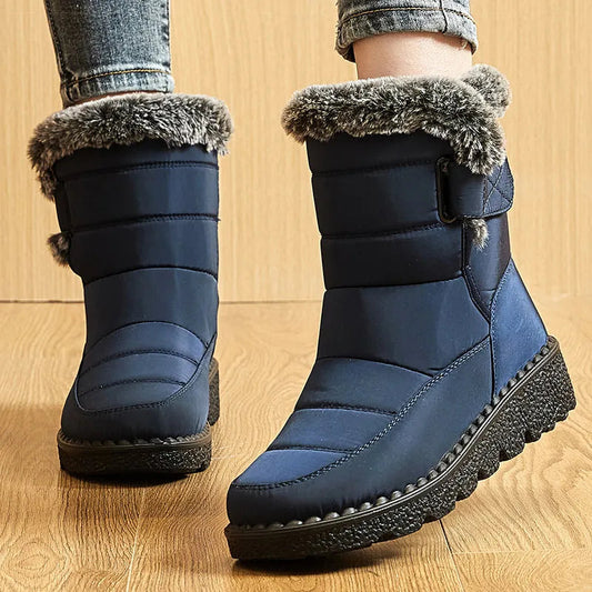 Women's Quilted Mid Calf Winter Boots