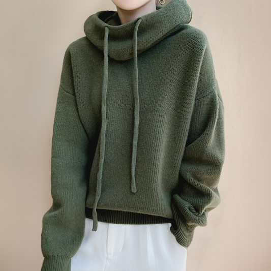 Women's Relaxed Knit Hoodie