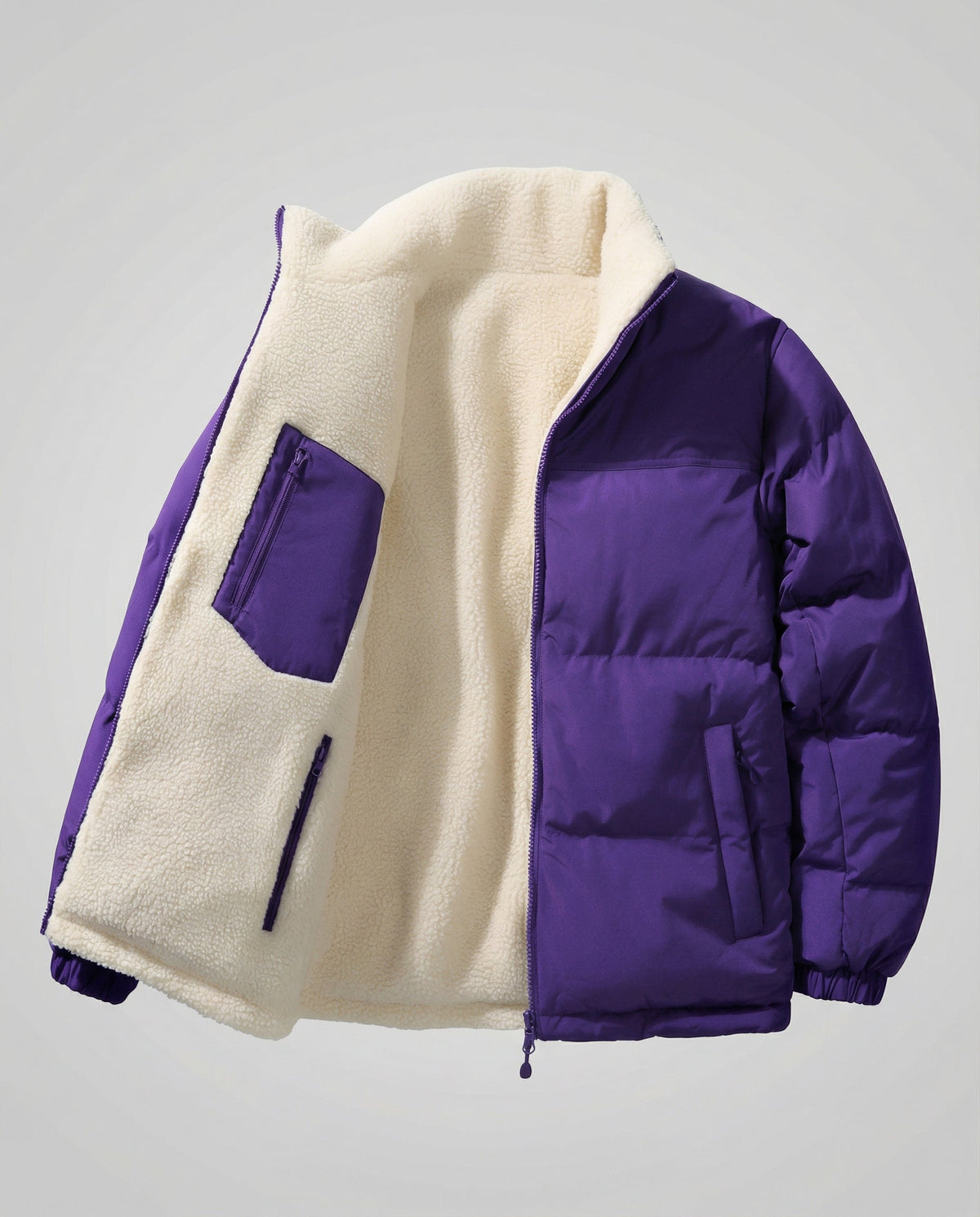 Women's Reversible Down Jacket in Purple