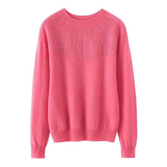 Women's Sequin Trim Knit Sweater