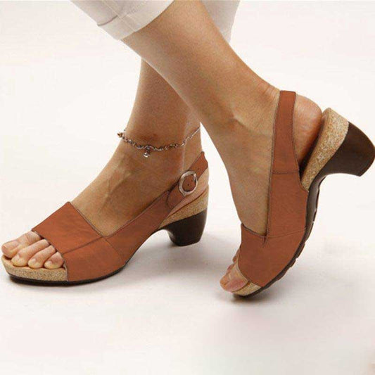 Women's Slingback Sandals in Brown