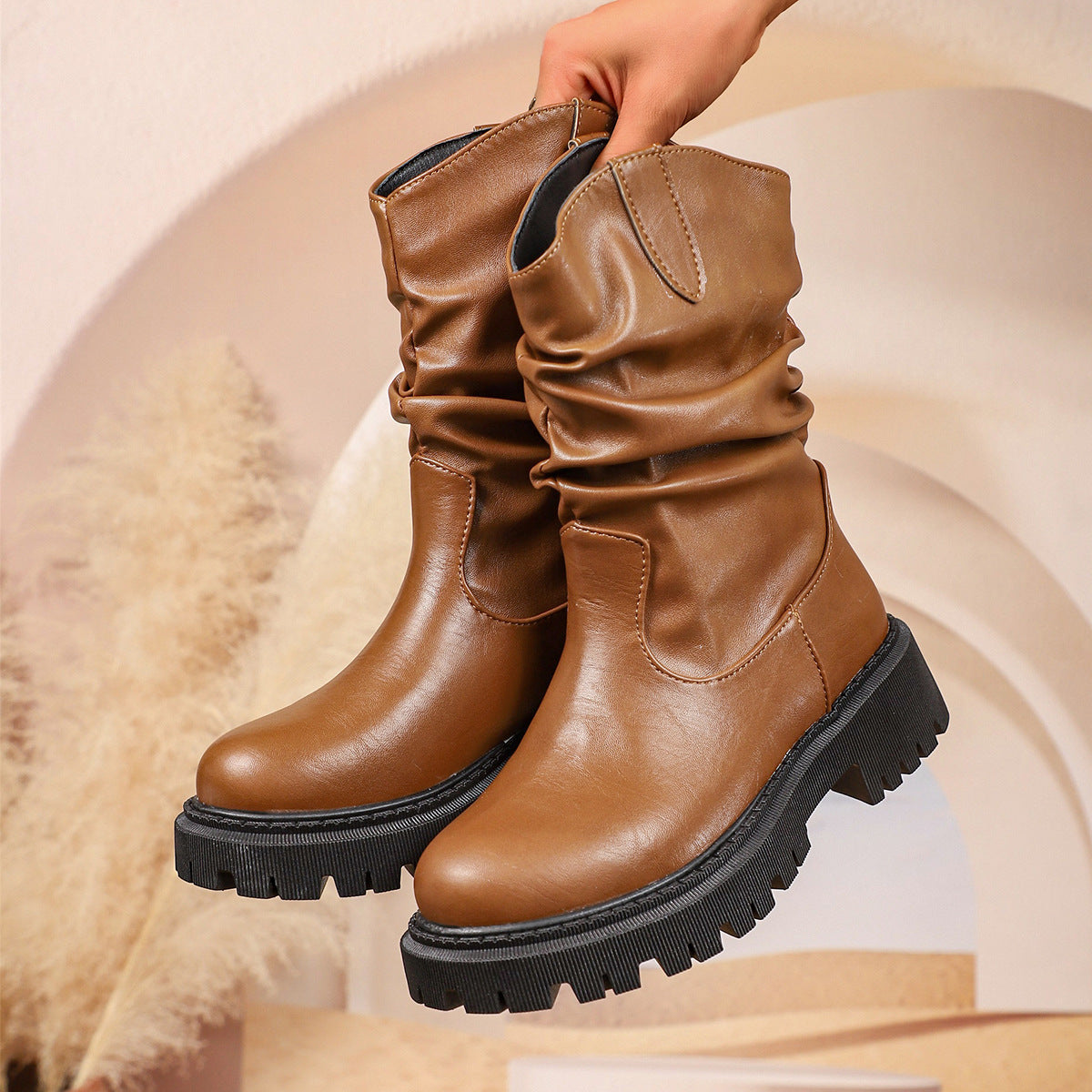 Women's Slouch Mid Calf Boots
