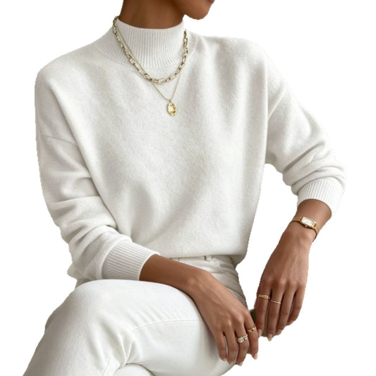 Women's Stand Collar Knit Sweater