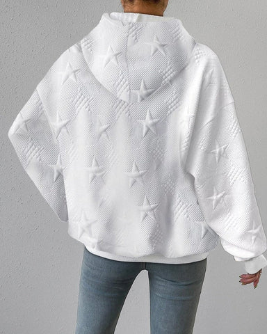 Women's Star Textured Hoodie