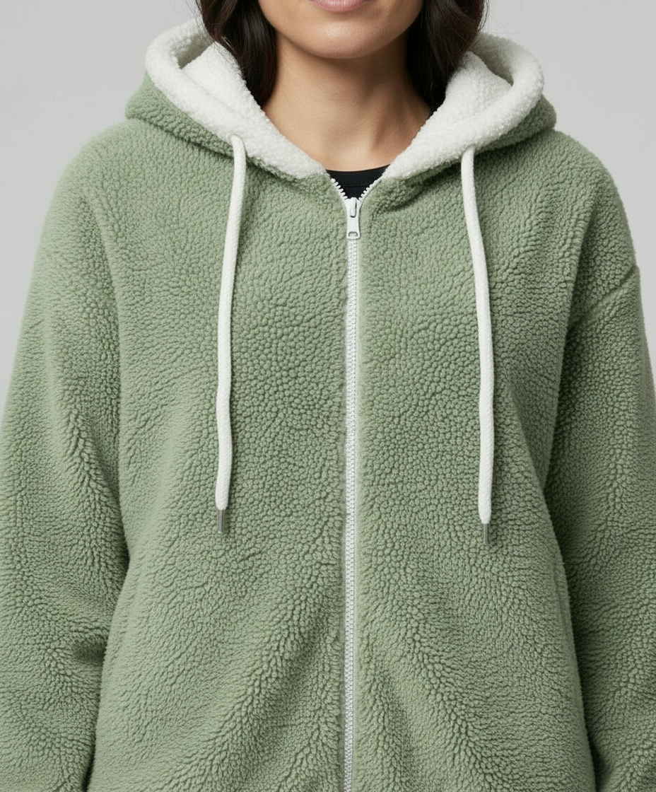Women's Teddy Zip Up Hoodie