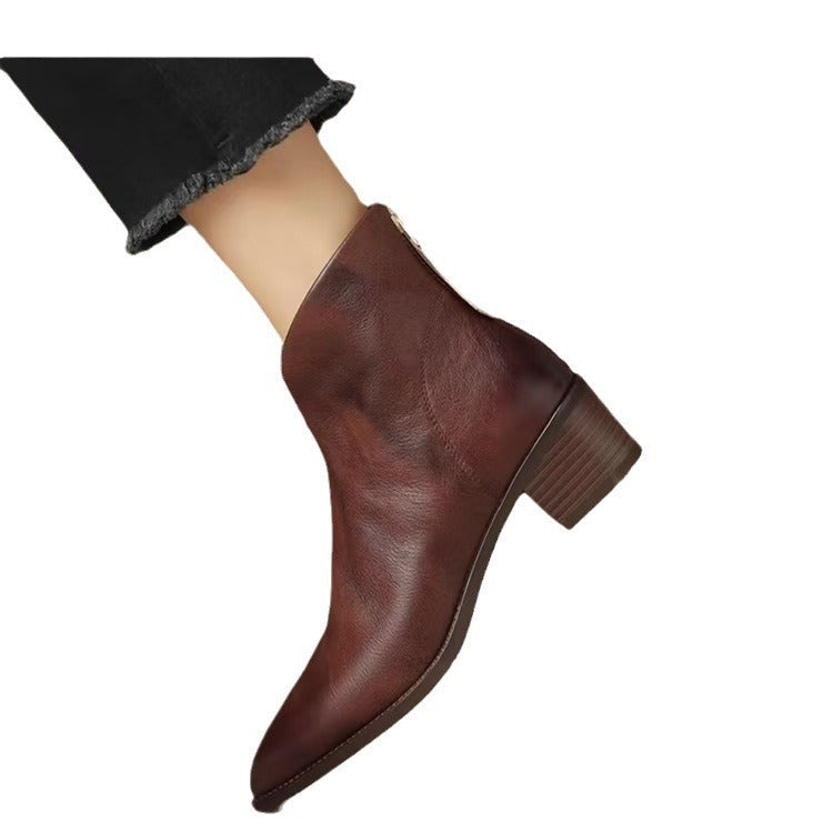 Women's V Cut Ankle Boots
