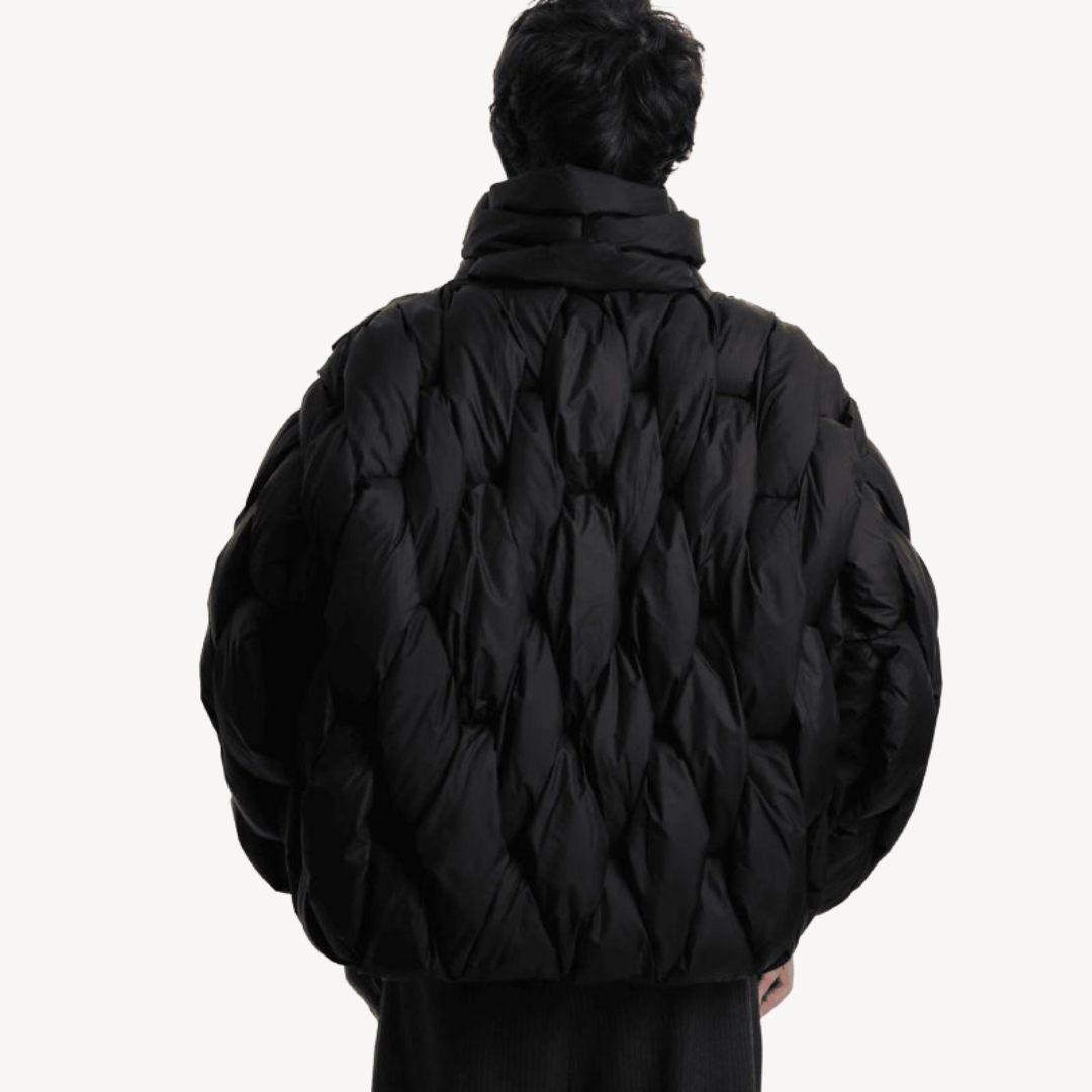 Women's Woven Quilt Puffer Jacket