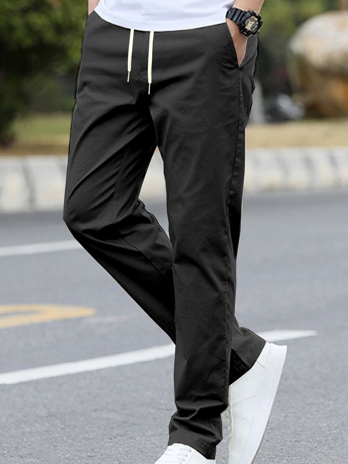 Man wearing casual pants